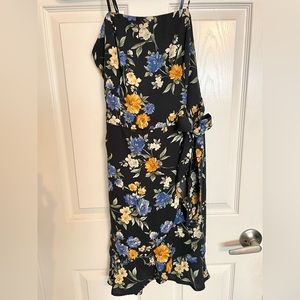 Blue Floral Dress - Size Medium